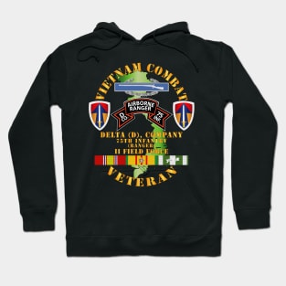 Vietnam Combat Vet - D Co 75th Infantry (Ranger) - II Field Force SSI Hoodie